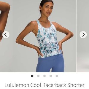 Lululemon Cool Racerback Shorter *Nulu size M